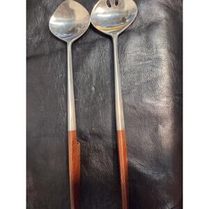 Vintage EPIC Eterna Canoe 12.5" Salad Set Japan MCM Ekco